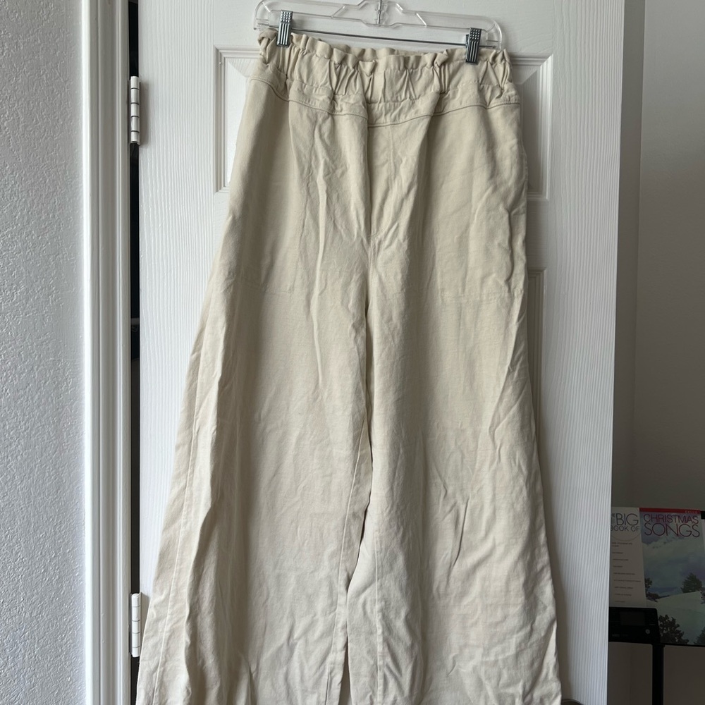 Free people pull on wide leg pants